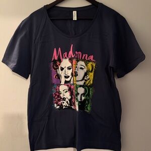 Madonna Graphic Tee - Navy Women's Top